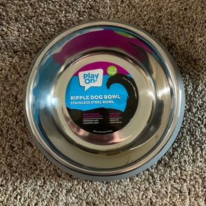 SET OF 2 - Play On Ripple Dog Bowl, NWT